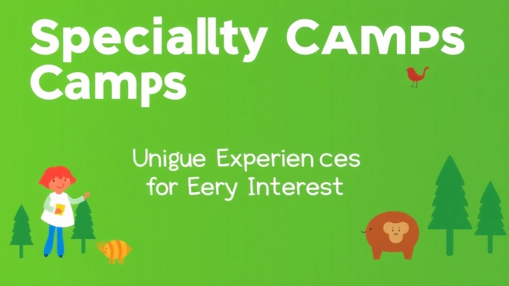 Specialty Camps: Unique Experiences for Every Interest