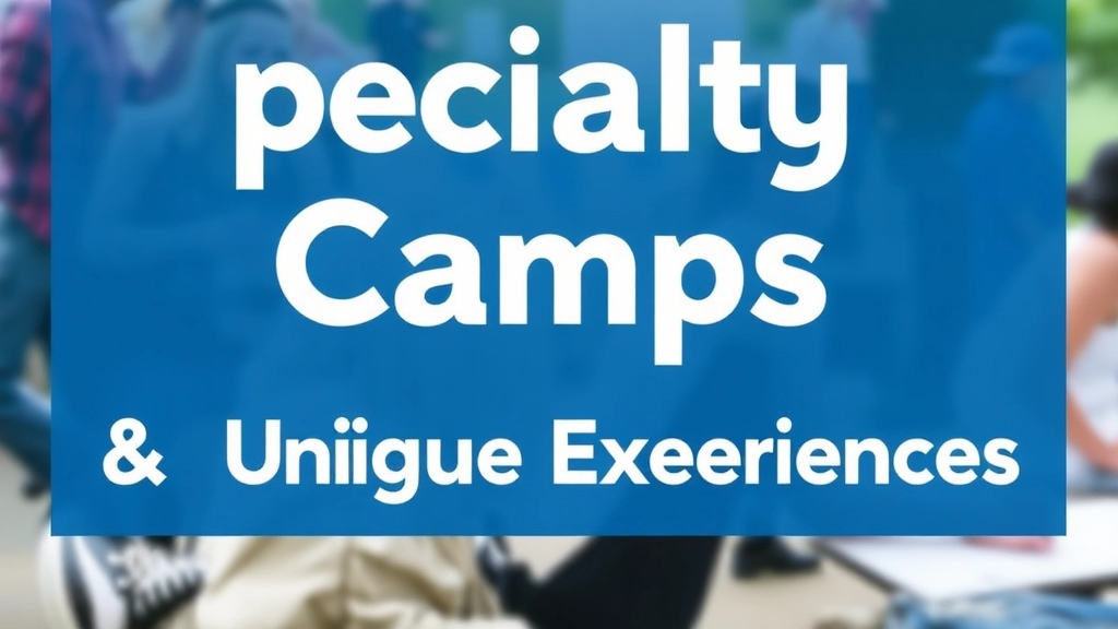 Specialty Camps and Unique Experiences