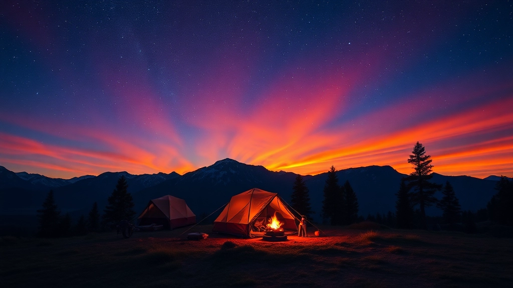 Stunning 4K Camping Backgrounds for Mobile Devices