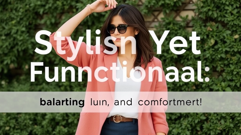 Stylish Yet Functional: Balancing Fashion and Comfort