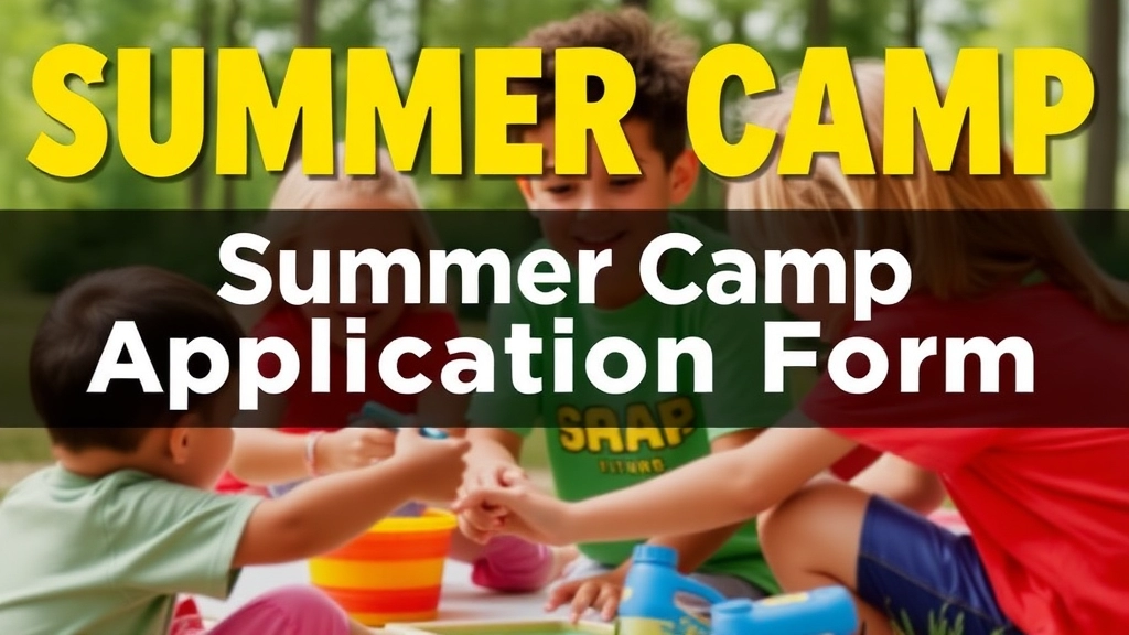 Streamline Your Summer Camp Application Form