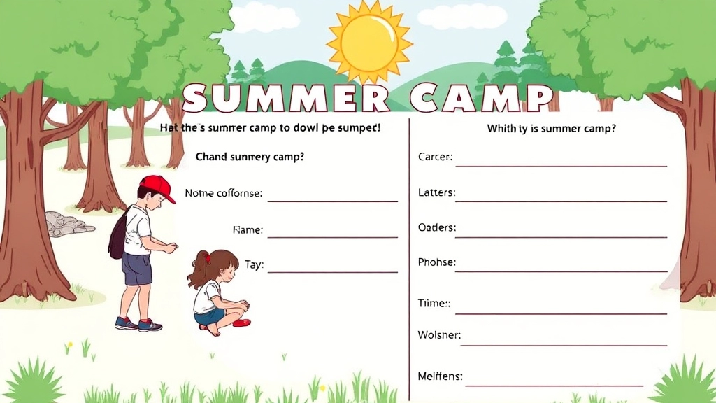 Perfect Your Summer Camp Form for 2023