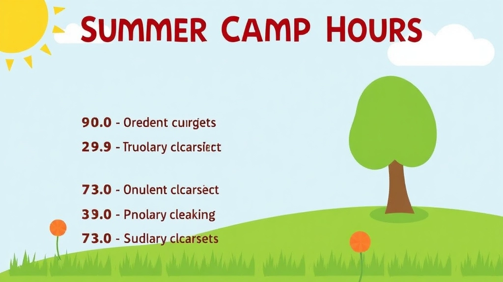 Summer Camp Hours: Find the Perfect Schedule for Your Kids