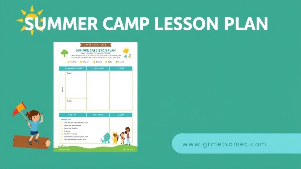 Easy Summer Camp Lesson Plan Templates for Engaging Activities