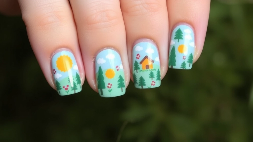 Summer Camp Nails: Trendy Tie-Dye and Nature Designs