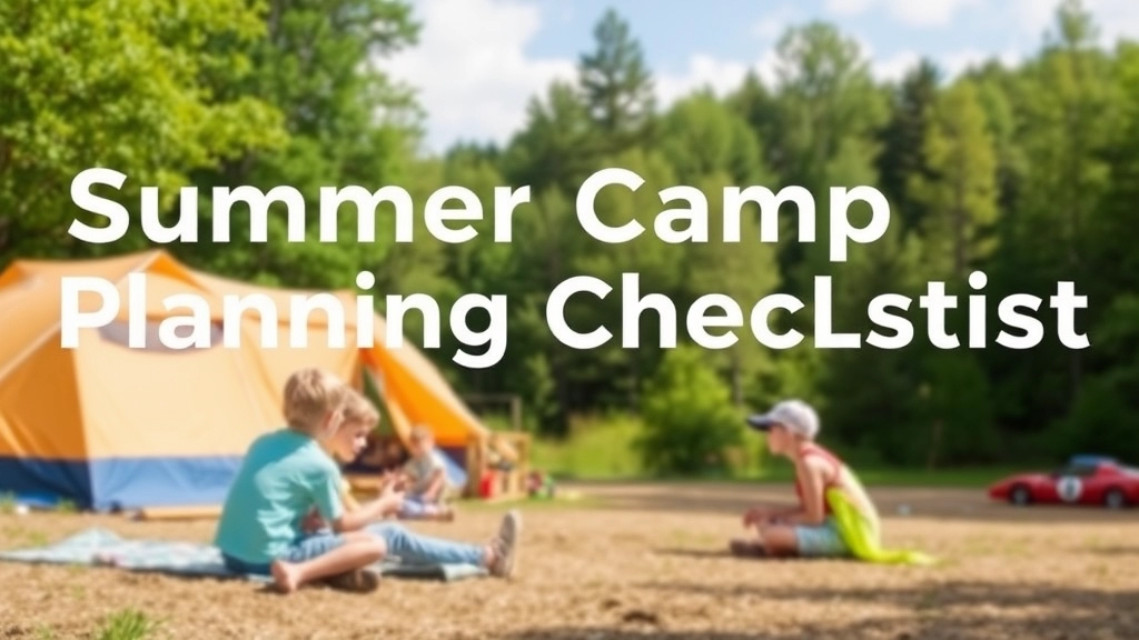 Ultimate Summer Camp Planning Checklist for Parents & Organizers