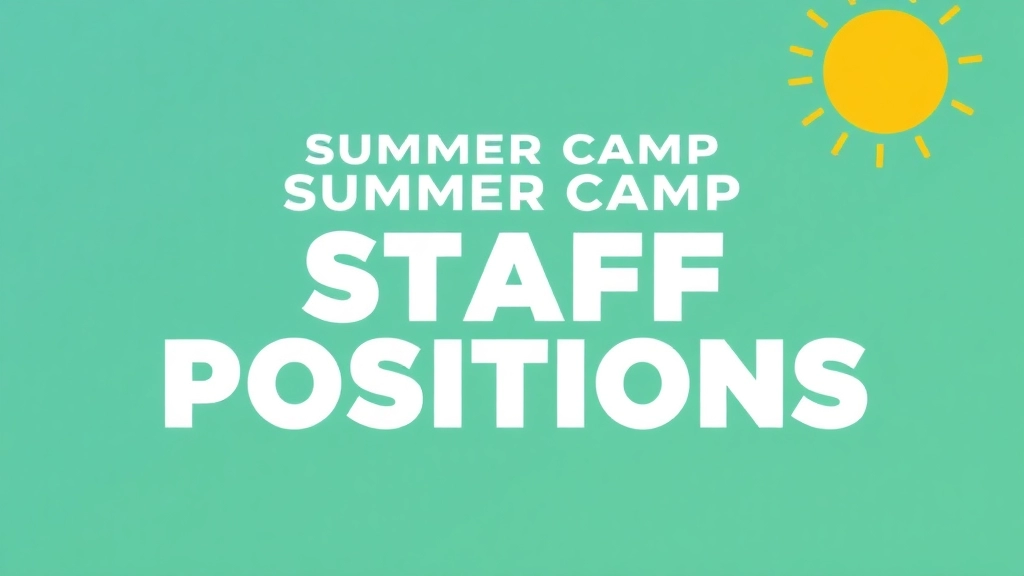 Top Summer Camp Staff Positions to Apply For