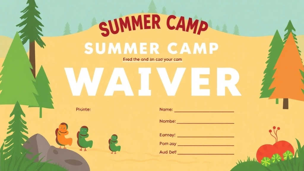 Customizable Summer Camp Waiver Template for Legal Protection