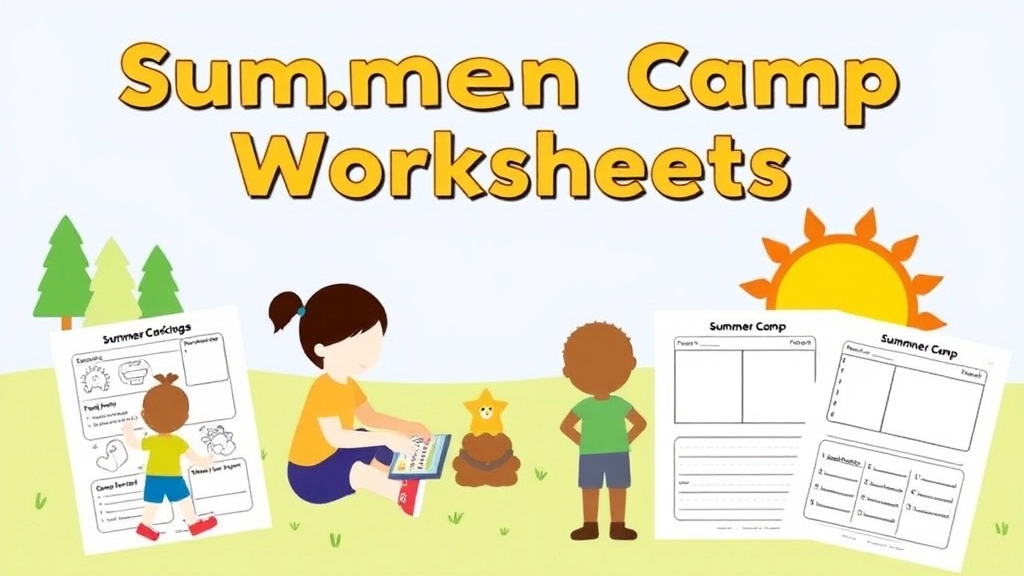 Fun Printable Summer Camp Worksheets for Kids