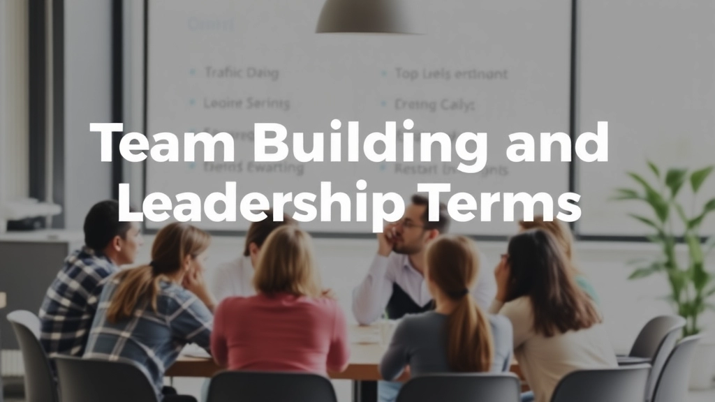 Team Building and Leadership Terms