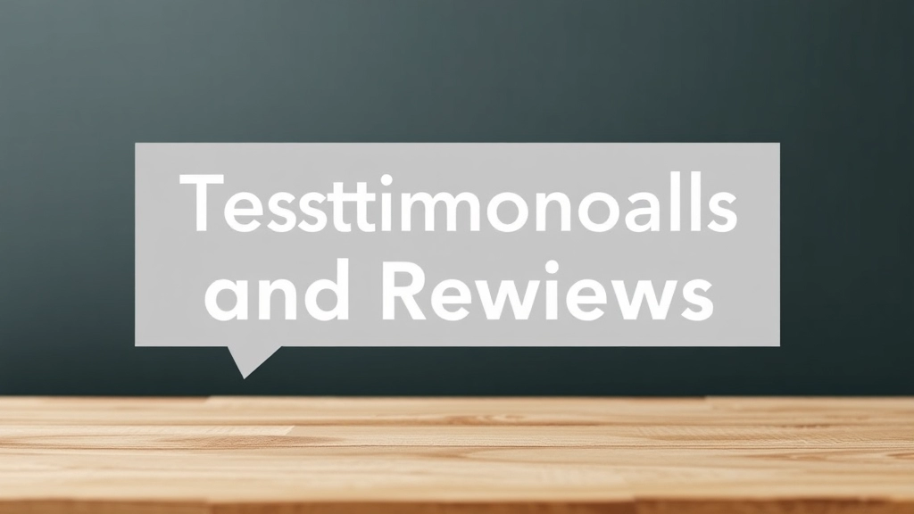 Testimonials and Reviews