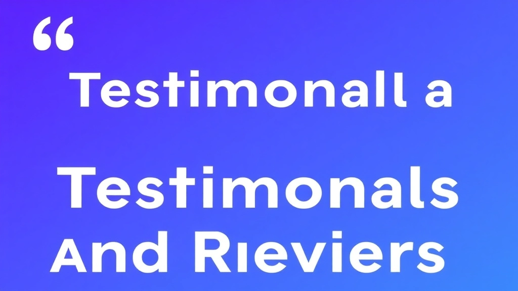 Testimonials and Reviews