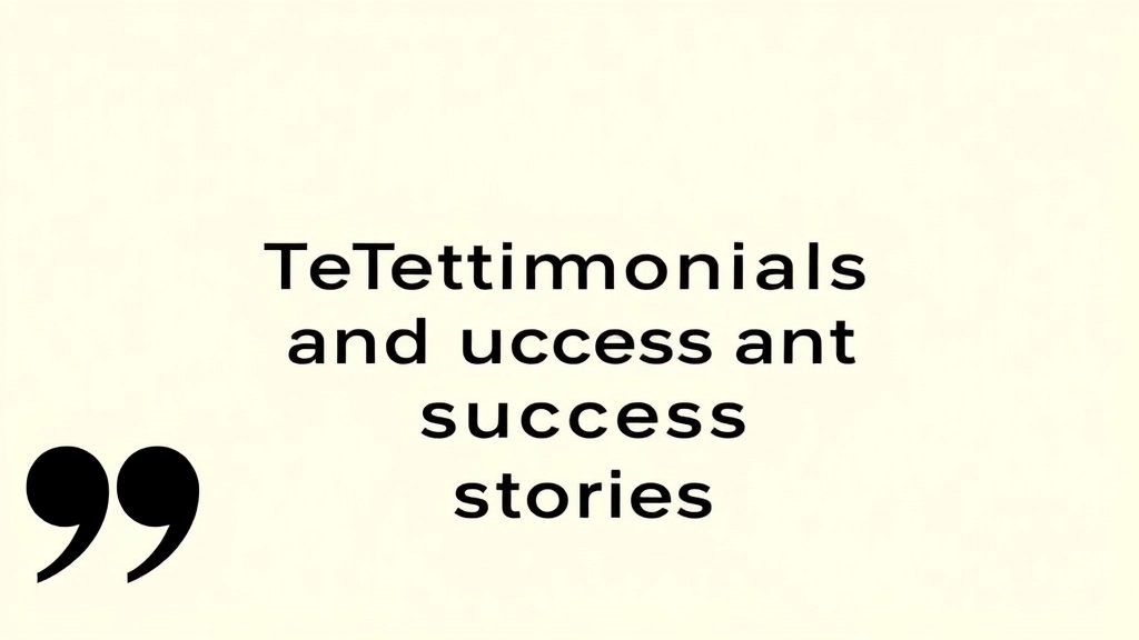 Testimonials and Success Stories