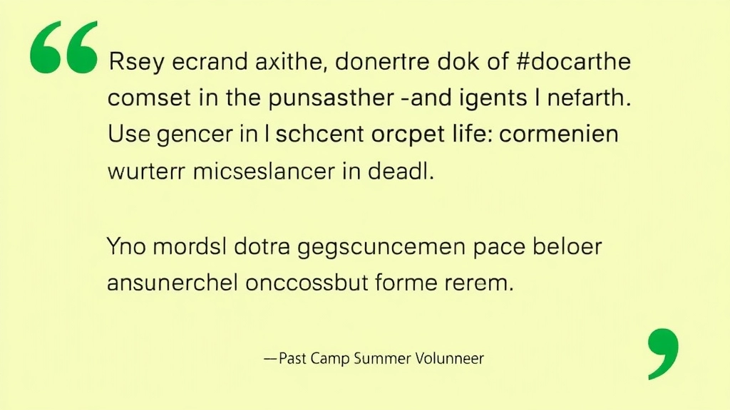 Testimonials from Past Camp Camp Summer Volunteers