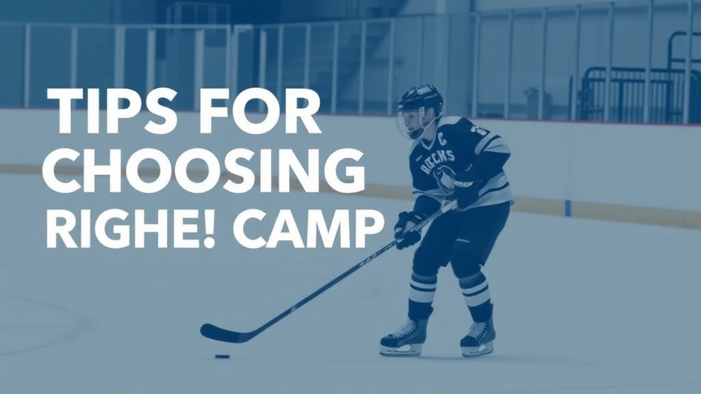 Tips for Choosing the Right Hockey Camp