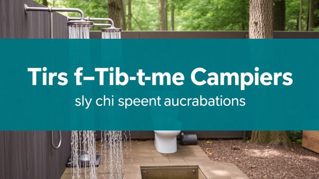 Tips for First-Time Campers Using Communal Showers