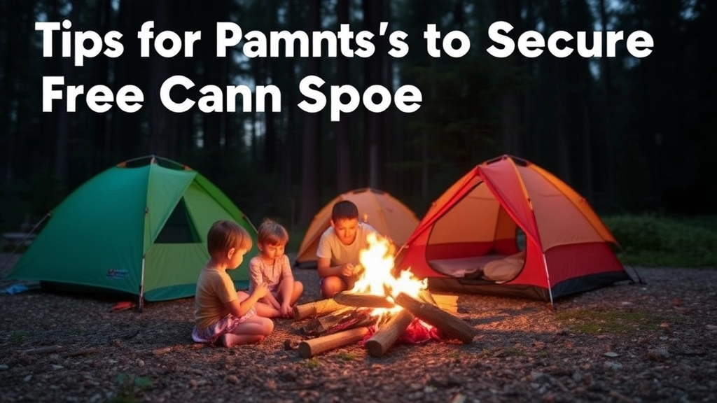 Tips for Parents to Secure Free Camp Spots