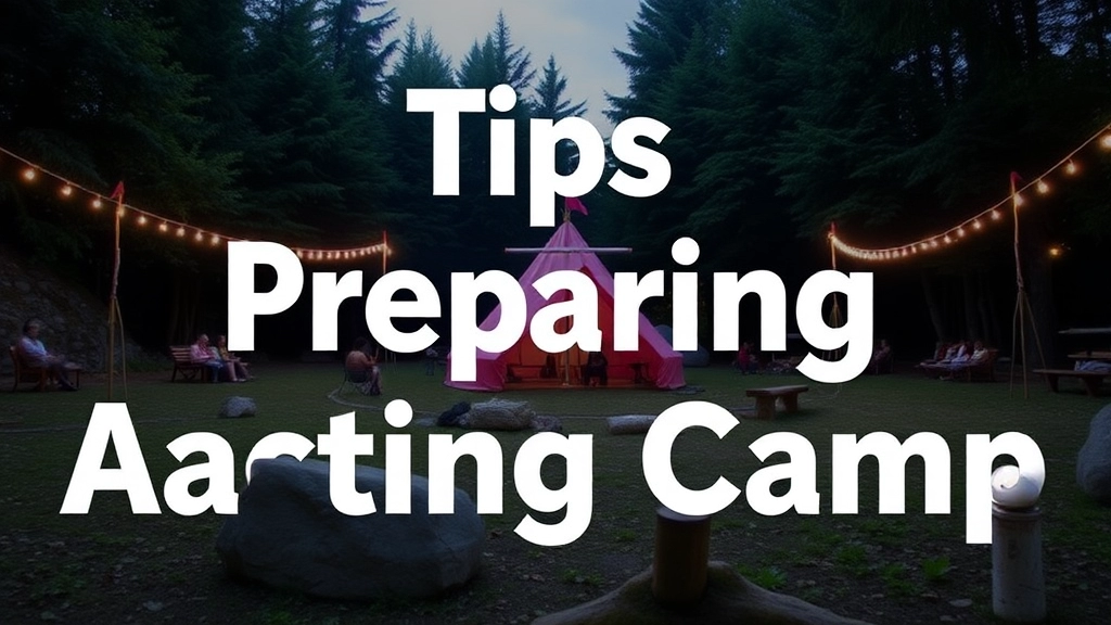 Tips for Preparing for Acting Camp