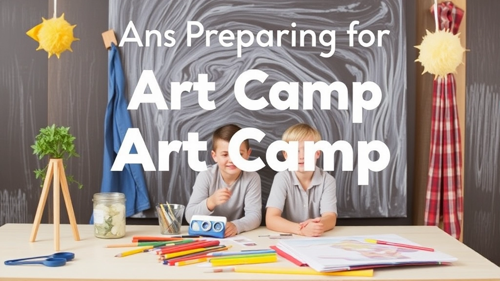 Tips for Preparing for Art Camp