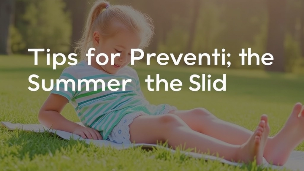 Tips for Preventing the Summer Slide