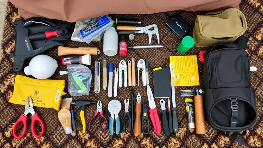 Tools and Repair Items for Camp Setup