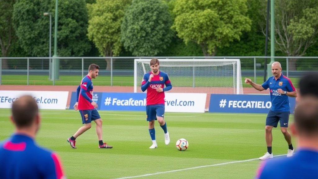 Training with Official FC Barcelona Coaches