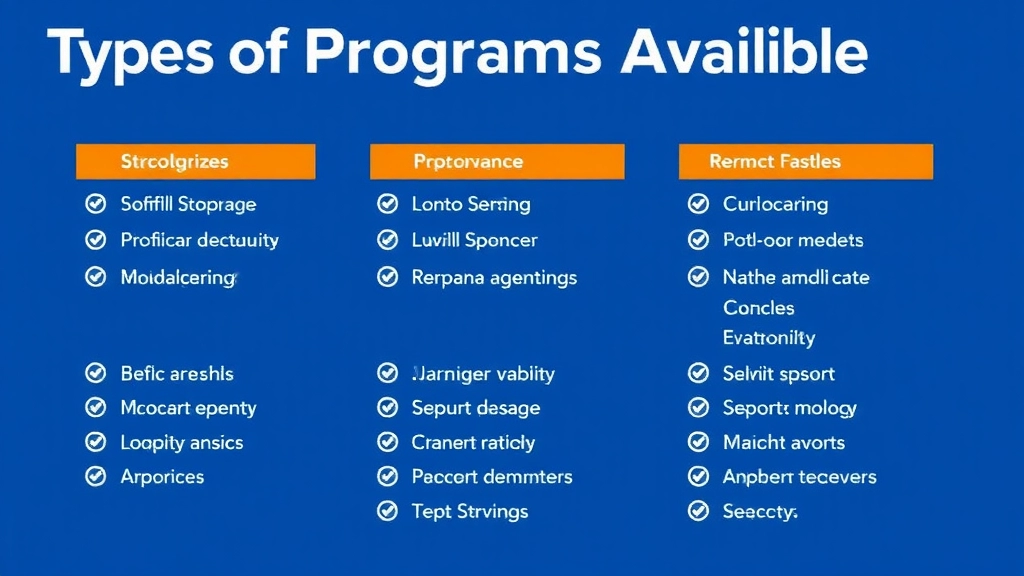 Types of Programs Available