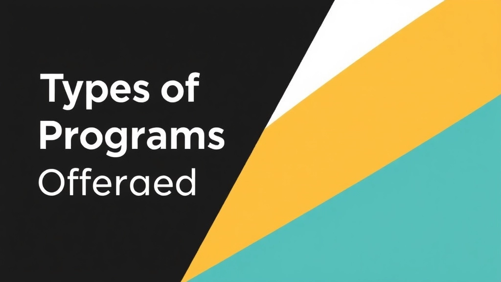 Types of Programs Offered