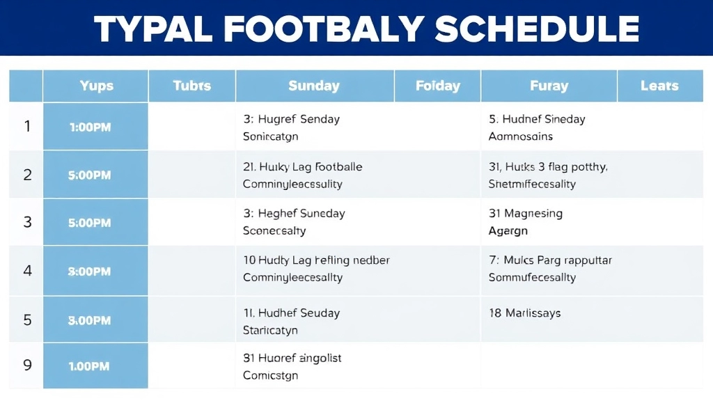 Typical Daily Schedule at a Flag Football Camp