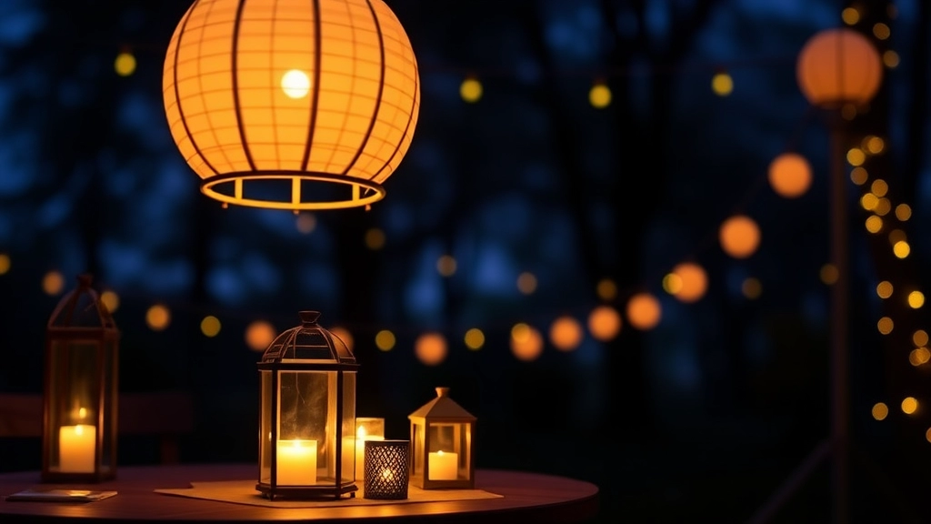 Using Lights and Lanterns to Create a Cozy Ambiance