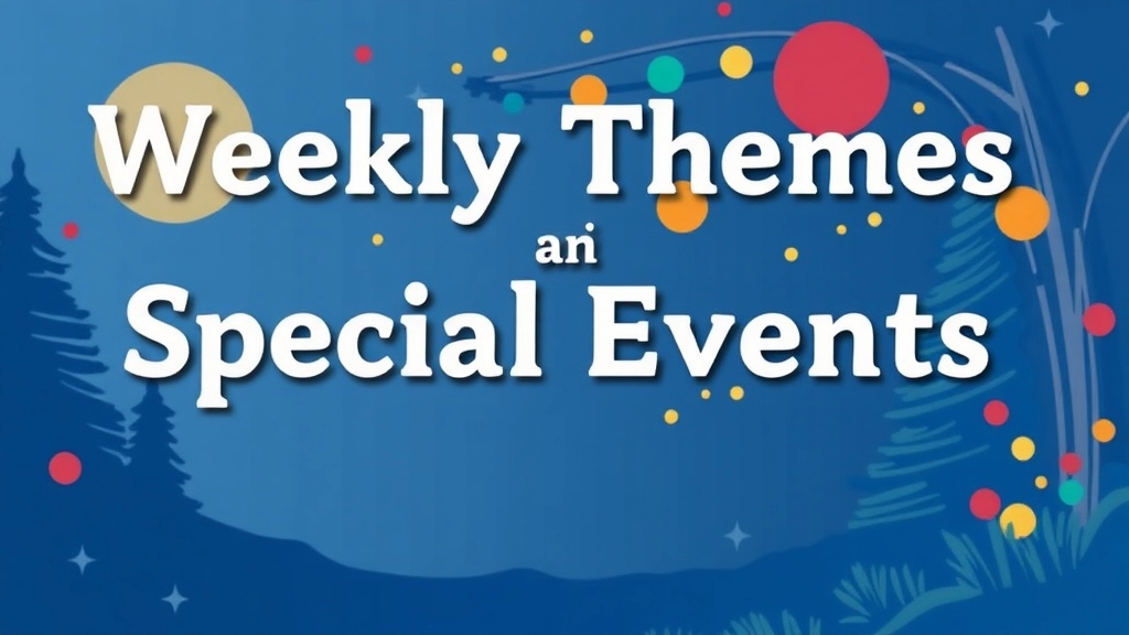 Weekly Themes and Special Events