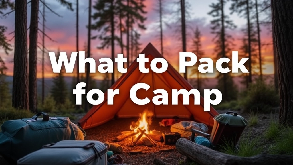 What to Pack for Camp