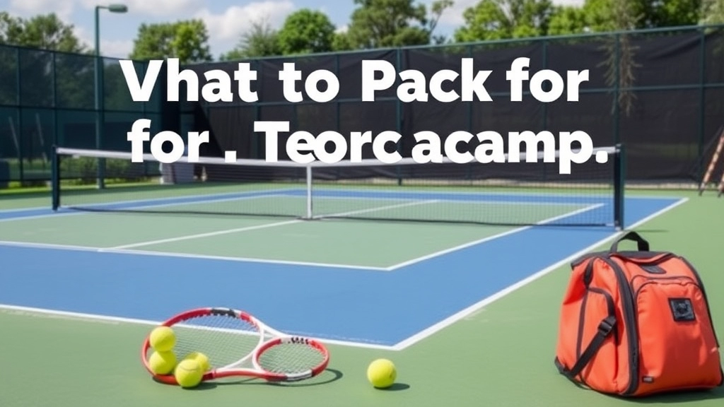 What to Pack for a Tennis Summer Camp